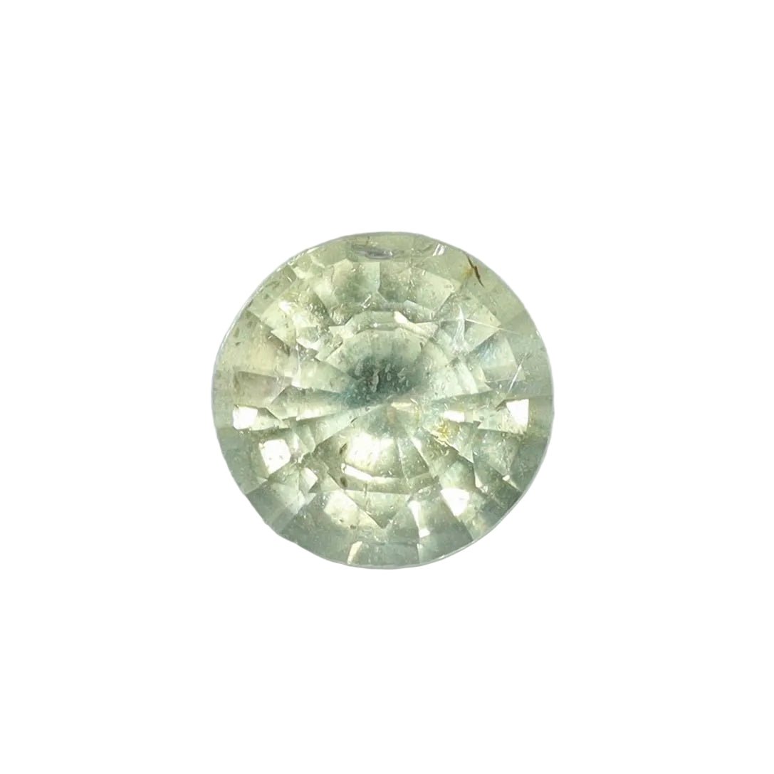0.66 ct Natural Green Sapphire – Round Cut, Madagascar (Untreated) | Earth - Sourced Loose Sapphire from Australia - Sapphirepal