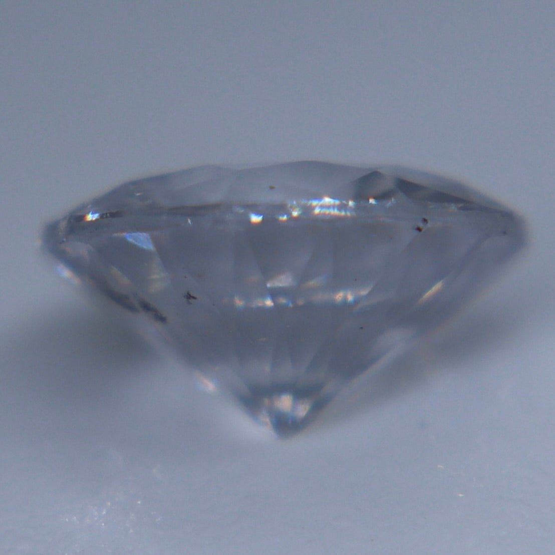 0.68ct Natural White Sapphire – Untreated Round Ceylon Gemstone - Sapphirepal