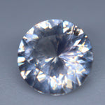 0.68ct Natural White Sapphire – Untreated Round Ceylon Gemstone - Sapphirepal