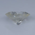 0.70ct Natural White Sapphire – Unheated Ceylon Round - Sapphirepal