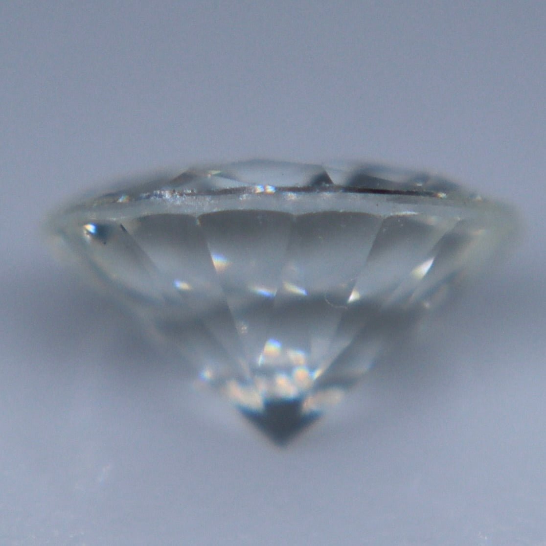 0.70ct Natural White Sapphire – Untreated Round Ceylon Gemstone - Sapphirepal
