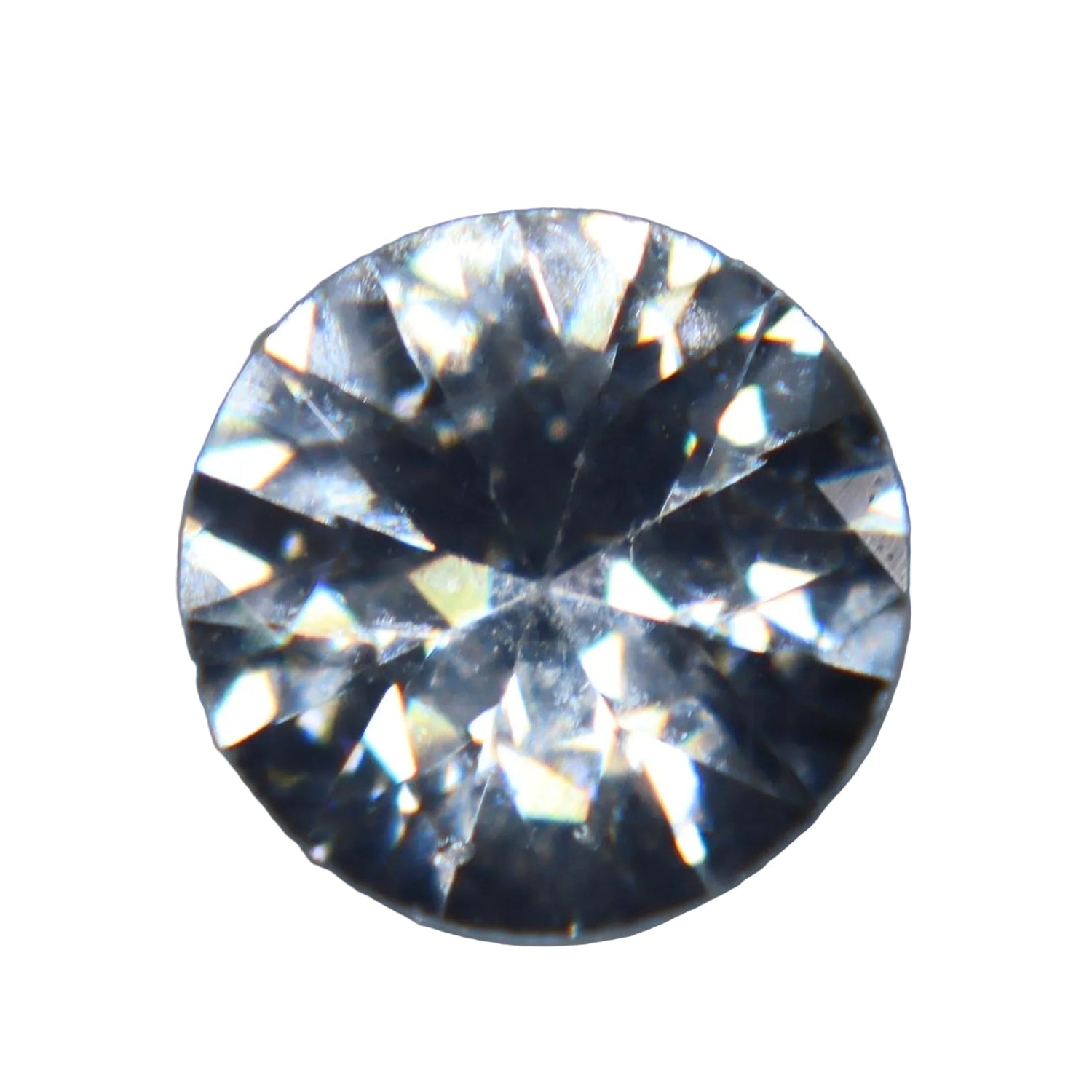 0.70ct Natural White Sapphire – Untreated Round Ceylon Gemstone - Sapphirepal