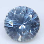 0.74ct Natural Silver Blue Sapphire – Round Cut Ceylon Loose Gemstone - Sapphirepal