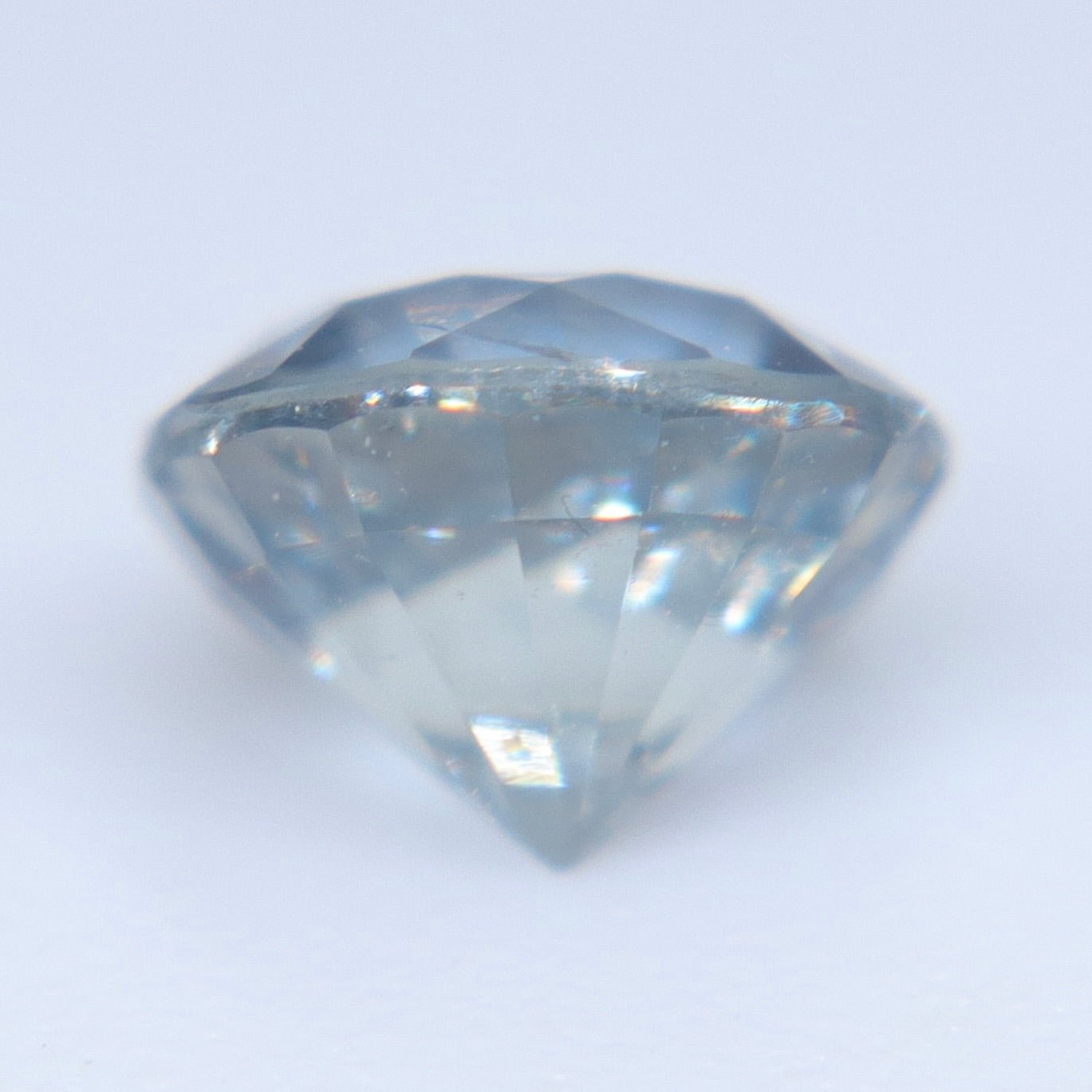 0.74ct Natural Silver Blue Sapphire – Round Cut Ceylon Loose Gemstone - Sapphirepal