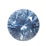 0.74ct Natural Silver Blue Sapphire – Round Cut Ceylon Loose Gemstone - Sapphirepal
