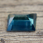 0.75ct Natural Blue Green Sapphire | Rectangular Step Cut Unheated Untreated Loose Gemstone - Sapphirepal