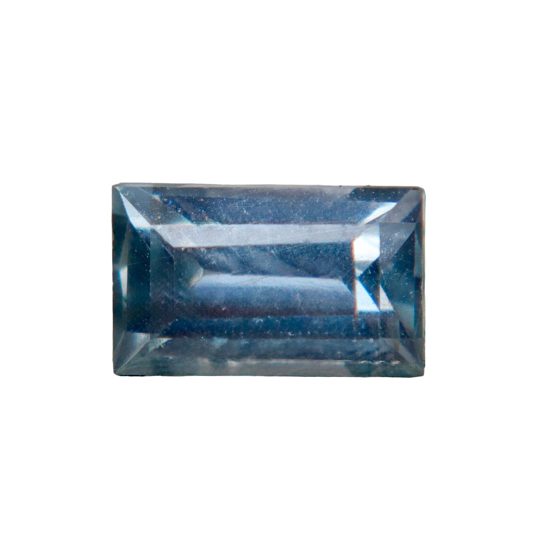 0.80 Carat Natural Bluish - Gray Sapphire – Baguette Cut (Ceylon, Untreated) - Sapphirepal