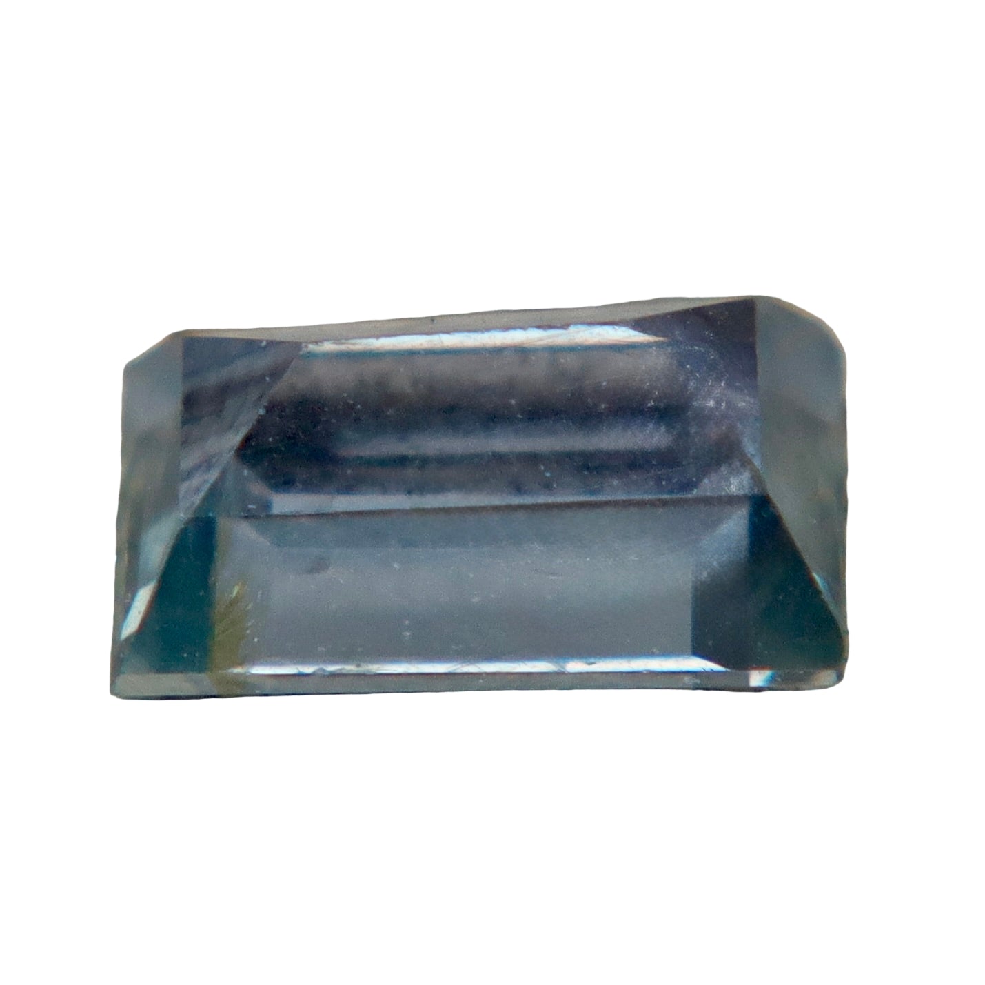 0.80 Carat Natural Bluish - Gray Sapphire – Baguette Cut (Ceylon, Untreated) - Sapphirepal