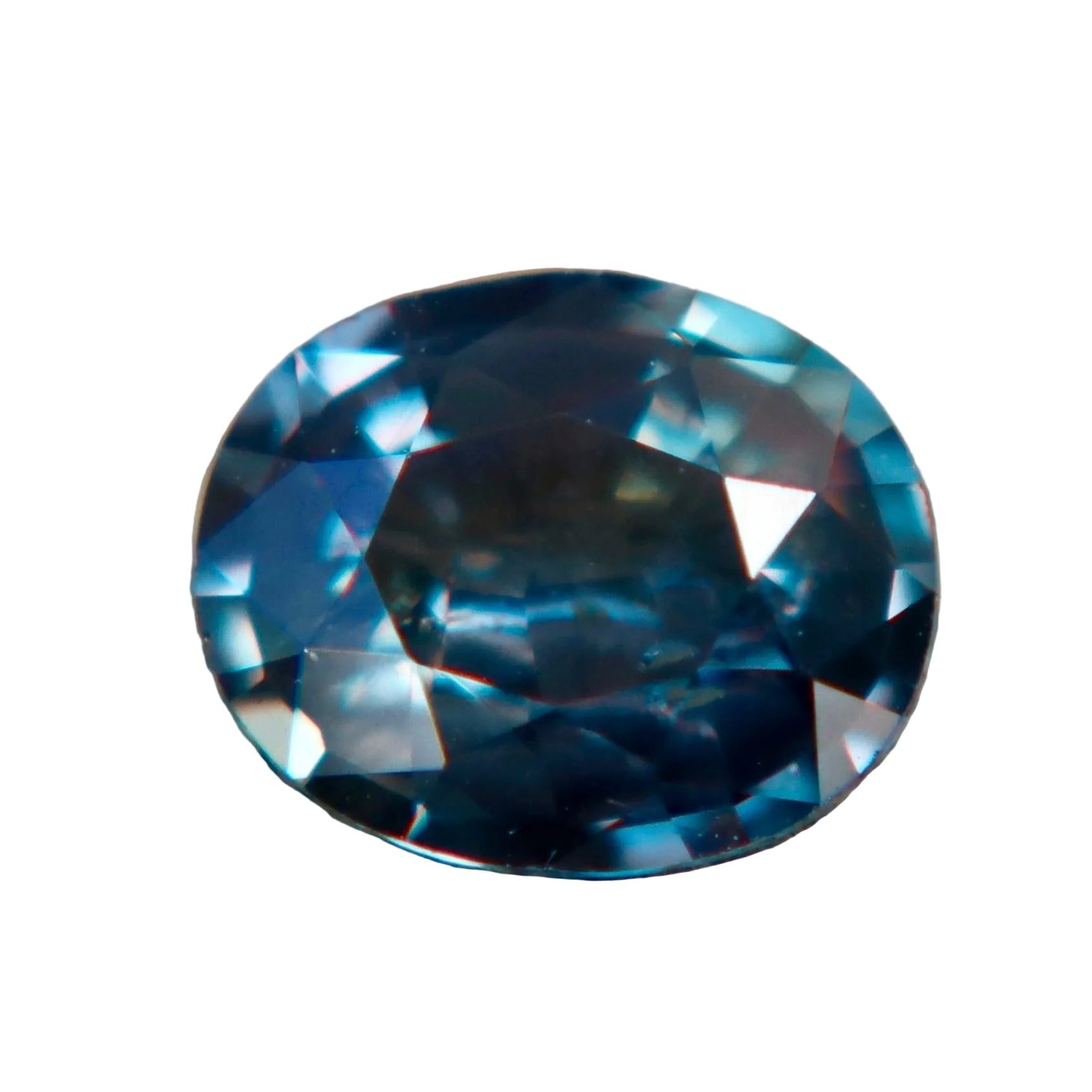 0.80 Carat Natural Unheated Parti Sapphire from Ceylon (Round Cut, VS) - Sapphirepal