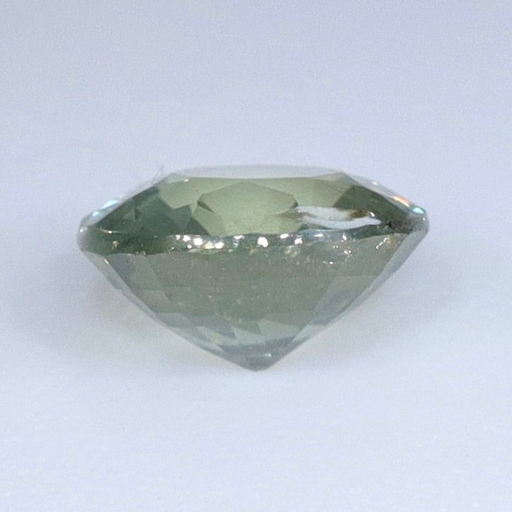 0.80 ct Natural Green Sapphire – Round Cut, I, Madagascar (Untreated) | Earth - Sourced Loose Sapphire from Australia - Sapphirepal