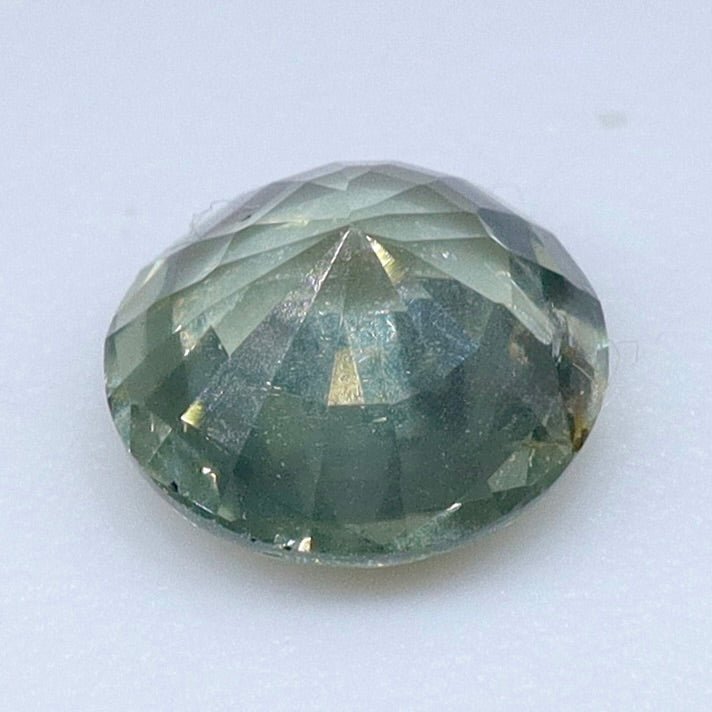 0.80 ct Natural Green Sapphire – Round Cut, I, Madagascar (Untreated) | Earth - Sourced Loose Sapphire from Australia - Sapphirepal