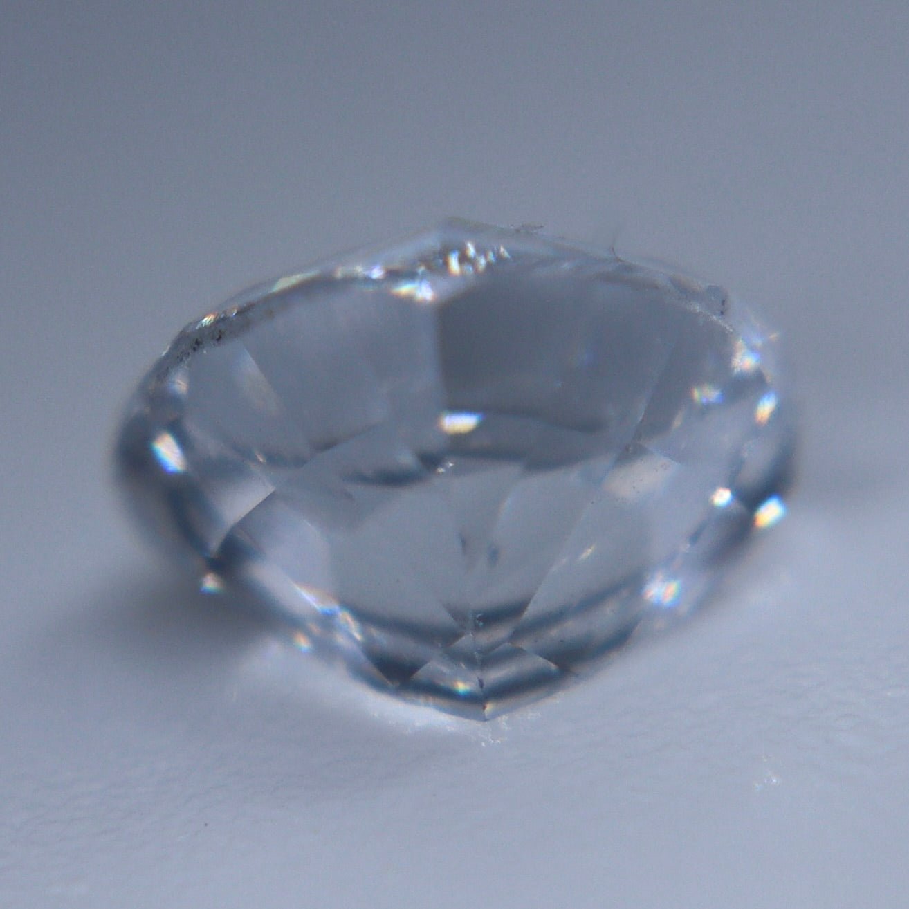 0.85ct Natural Colorless Sapphire — Trillion Cut (Ceylon, Unheated, VS) - Sapphirepal