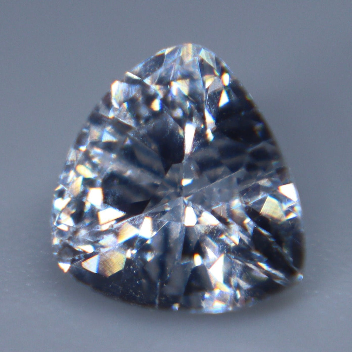 0.85ct Natural Colorless Sapphire — Trillion Cut (Ceylon, Unheated, VS) - Sapphirepal