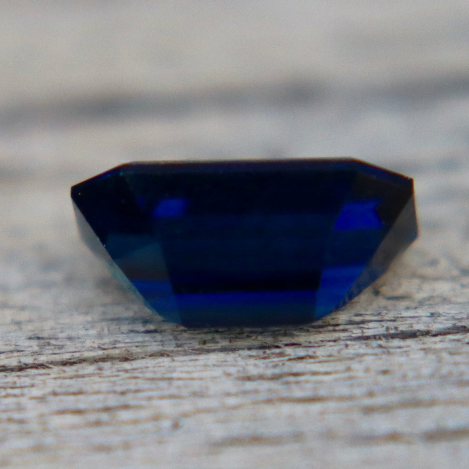 0.85ct Natural Deep Blue - Green Australian Sapphire (Emerald Cut) | VS Clarity - Sapphirepal