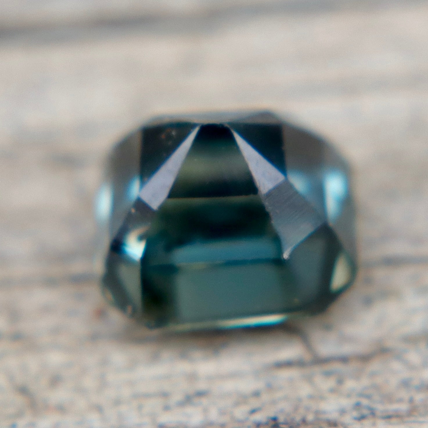 0.85ct Natural Teal Sapphire – Unheated Asscher Cut Madagascar Gemstone - Sapphirepal