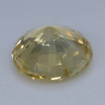 0.86 Carat Natural Yellow Sapphire – Round Cut Heated Ceylon Gemstone - Sapphirepal