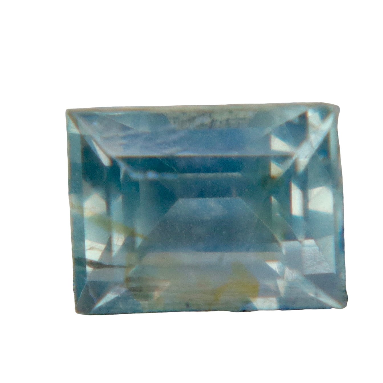 0.90 Carat Natural Aqua - Green Sapphire – Rectangular Step Cut (Madagascar, Untreated) - Sapphirepal