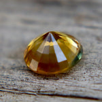 0.90 Carat Natural Yellow Sapphire with Green Band | Ceylon Origin | Ethical Unheated Gemstone - Sapphirepal