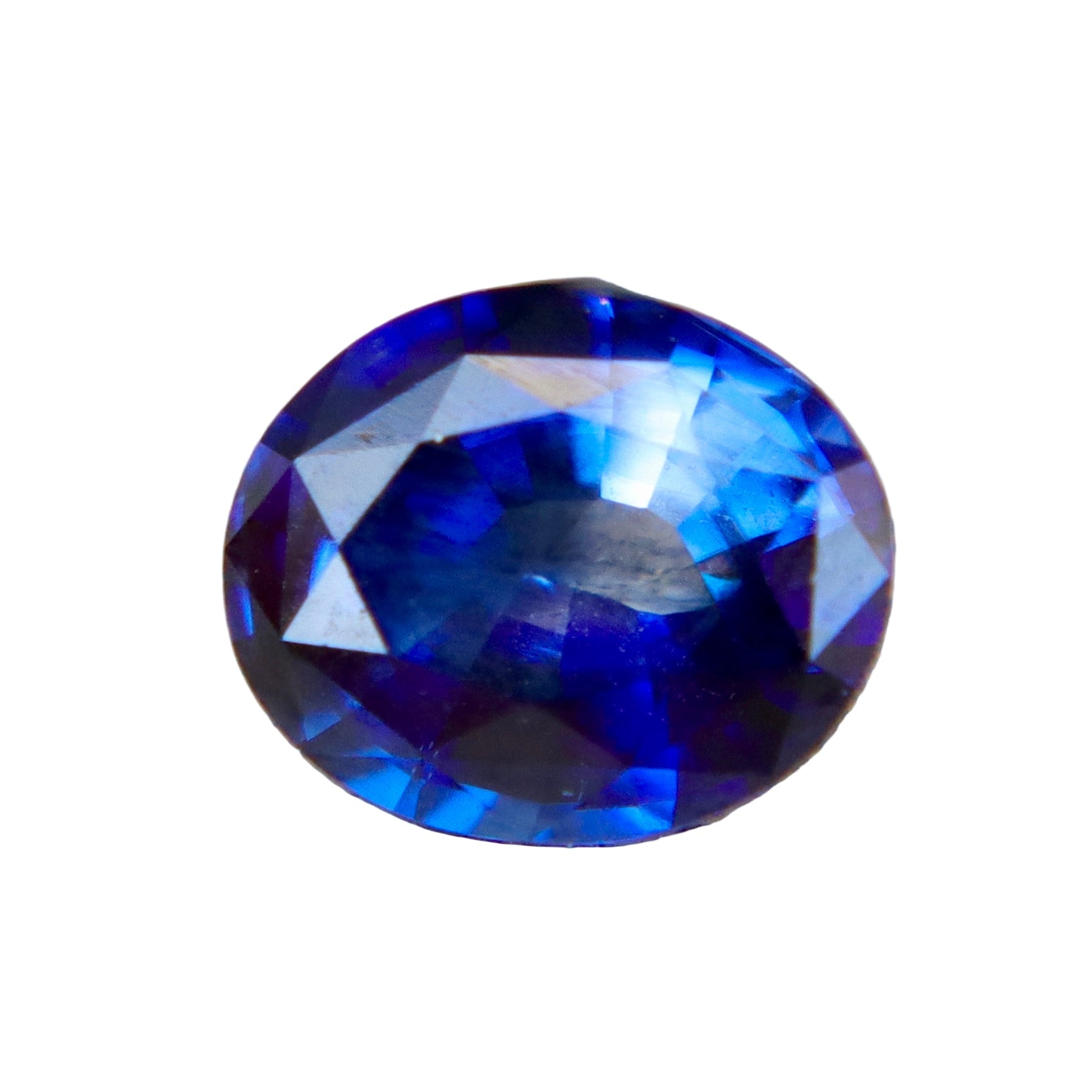0.91ct Natural Blue - White Bi - Color Sapphire – Oval Cut (Ceylon, Unheated, VVS) - Sapphirepal