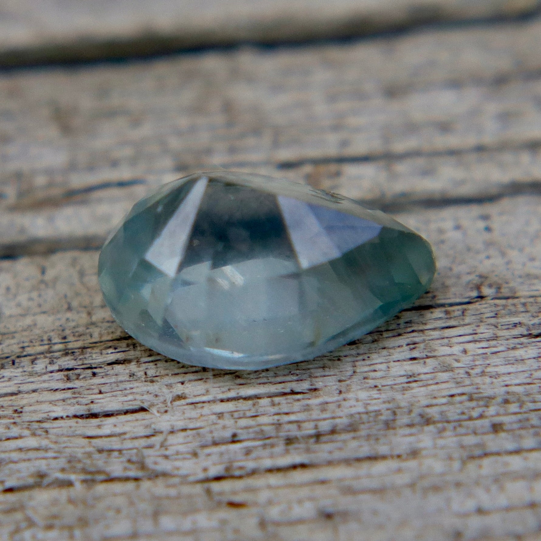 0.95 Carat Natural Light Bluish - Green Sapphire – Pear Cut (Ceylon, Untreated) - Sapphirepal