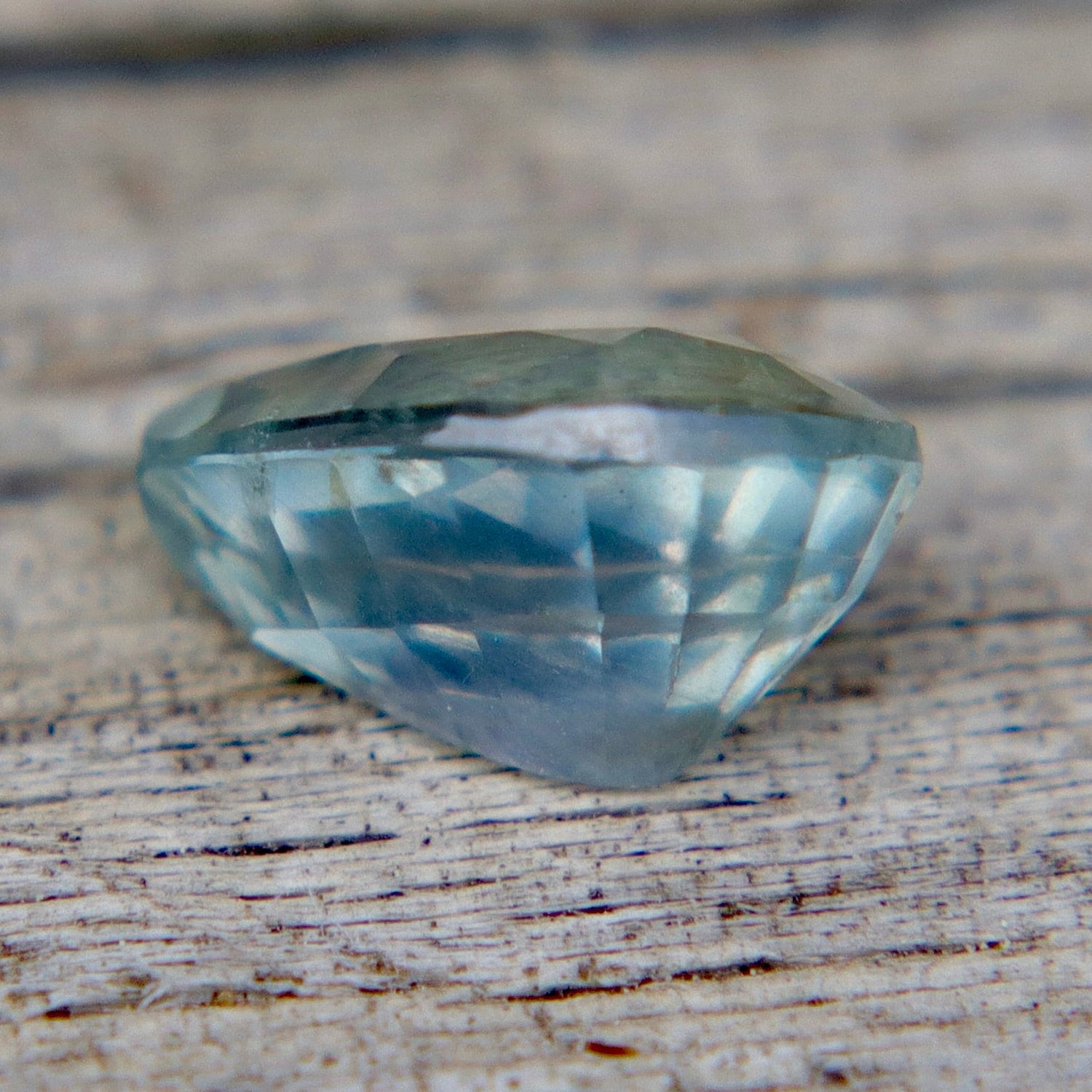 0.95 Carat Natural Light Bluish - Green Sapphire – Pear Cut (Ceylon, Untreated) - Sapphirepal
