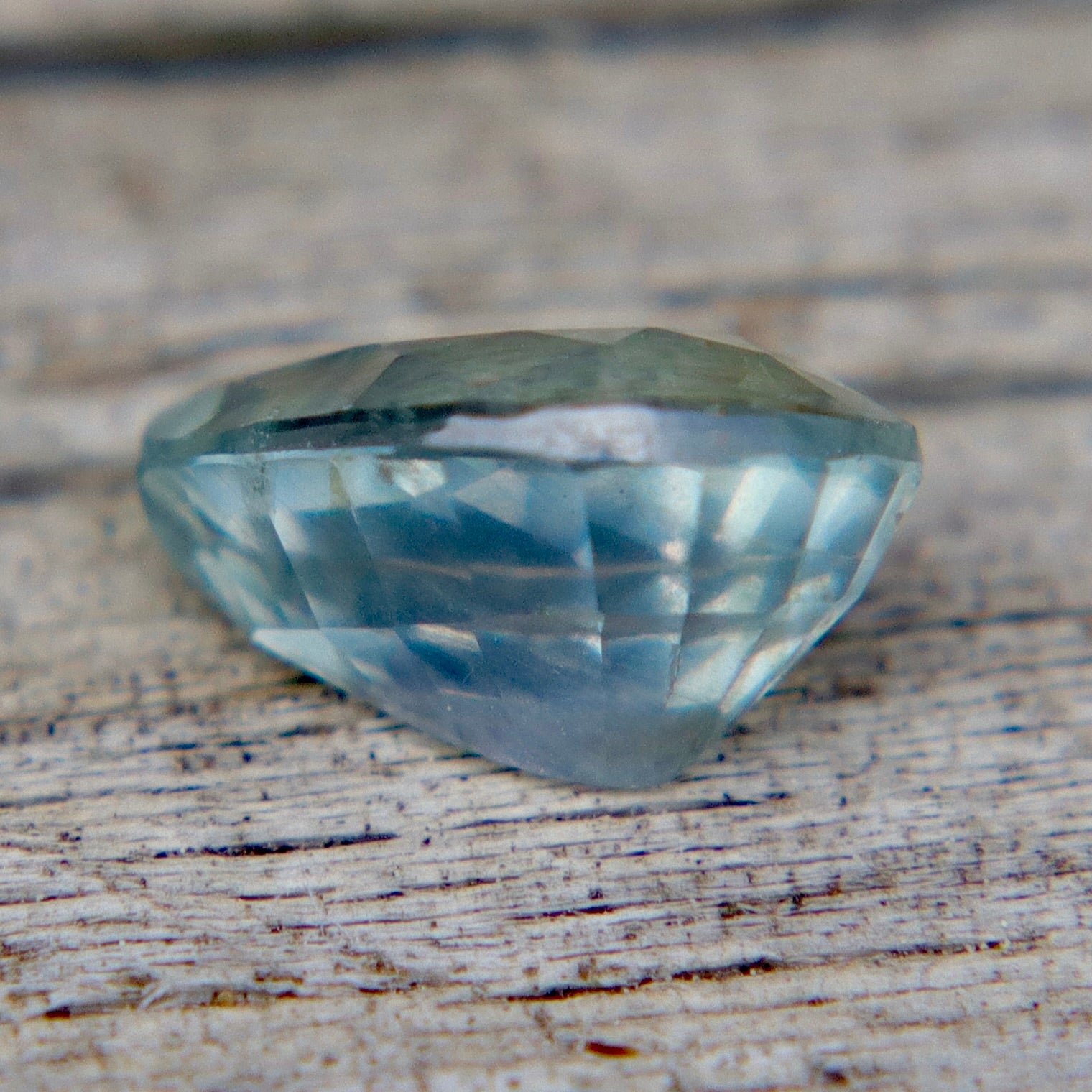 0.95 Carat Natural Light Bluish - Green Sapphire – Pear Cut (Ceylon, Untreated) - Sapphirepal