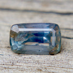 0.95 Carat Natural Parti - Color Sapphire – Purple - Green Rectangular Cushion (Madagascar, Untreated) - Sapphirepal