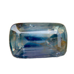 0.95 Carat Natural Parti - Color Sapphire – Purple - Green Rectangular Cushion (Madagascar, Untreated) - Sapphirepal