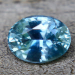 0.95ct Natural Blue Green Sapphire | Oval Cut Unheated Untreated Loose Gemstone - Sapphirepal