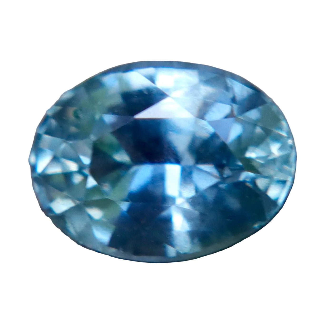 0.95ct Natural Blue Green Sapphire | Oval Cut Unheated Untreated Loose Gemstone - Sapphirepal