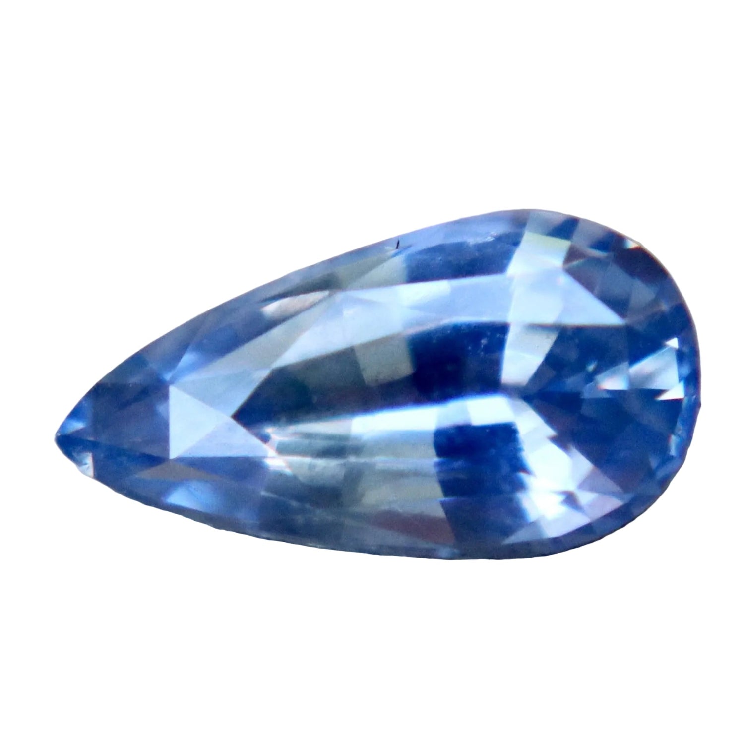 0.97 Carat Natural Blue Sapphire – Unheated Pear Cut Ceylon Gemstone - Sapphirepal