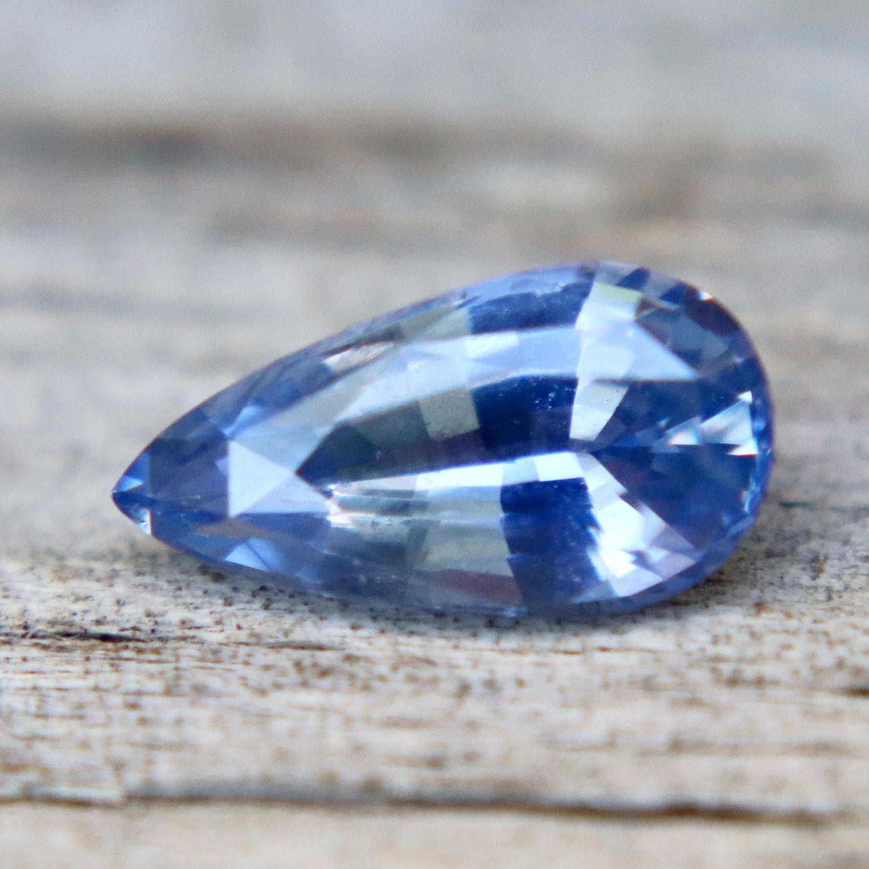 0.97 Carat Natural Blue Sapphire – Unheated Pear Cut Ceylon Gemstone - Sapphirepal