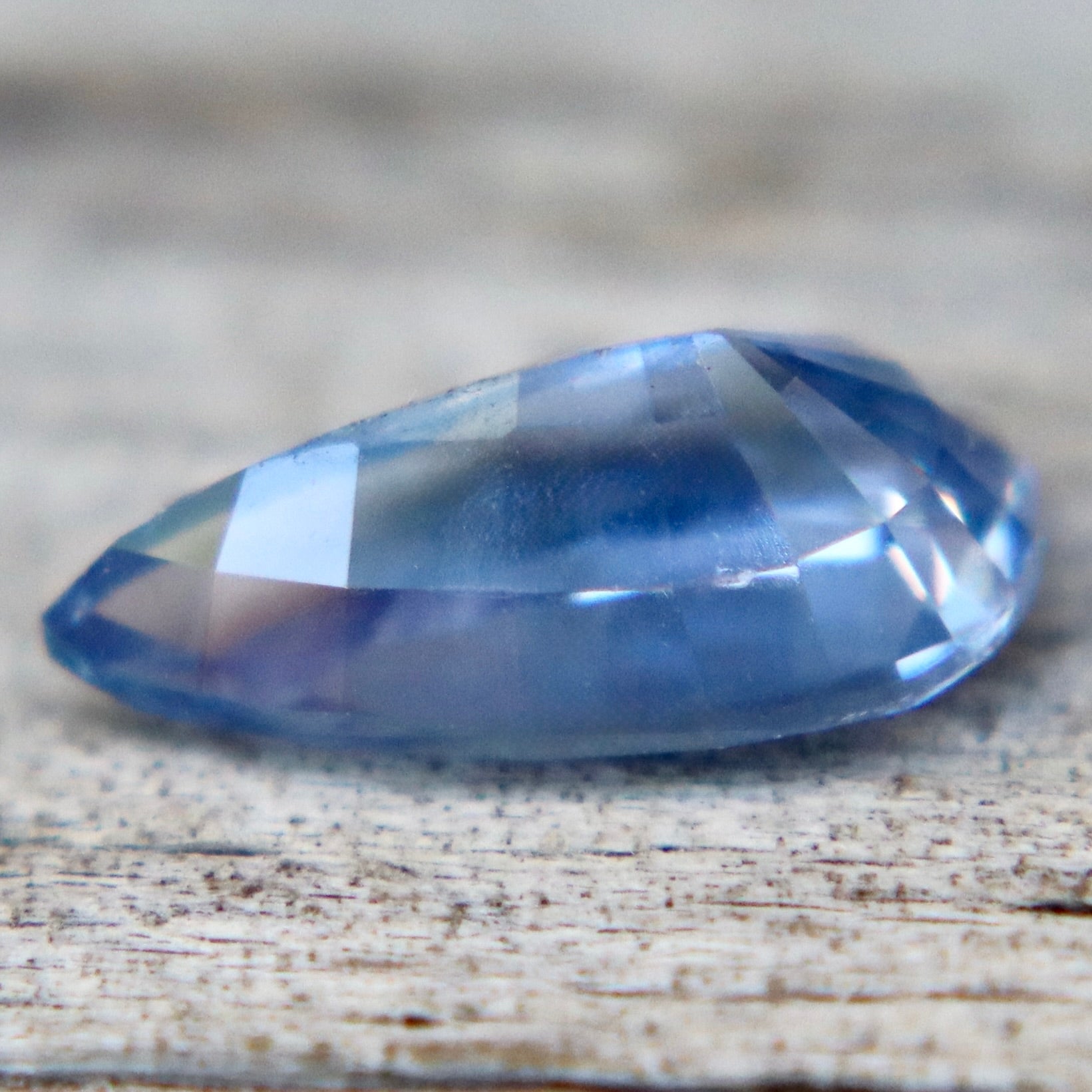 0.97 Carat Natural Blue Sapphire – Unheated Pear Cut Ceylon Gemstone - Sapphirepal