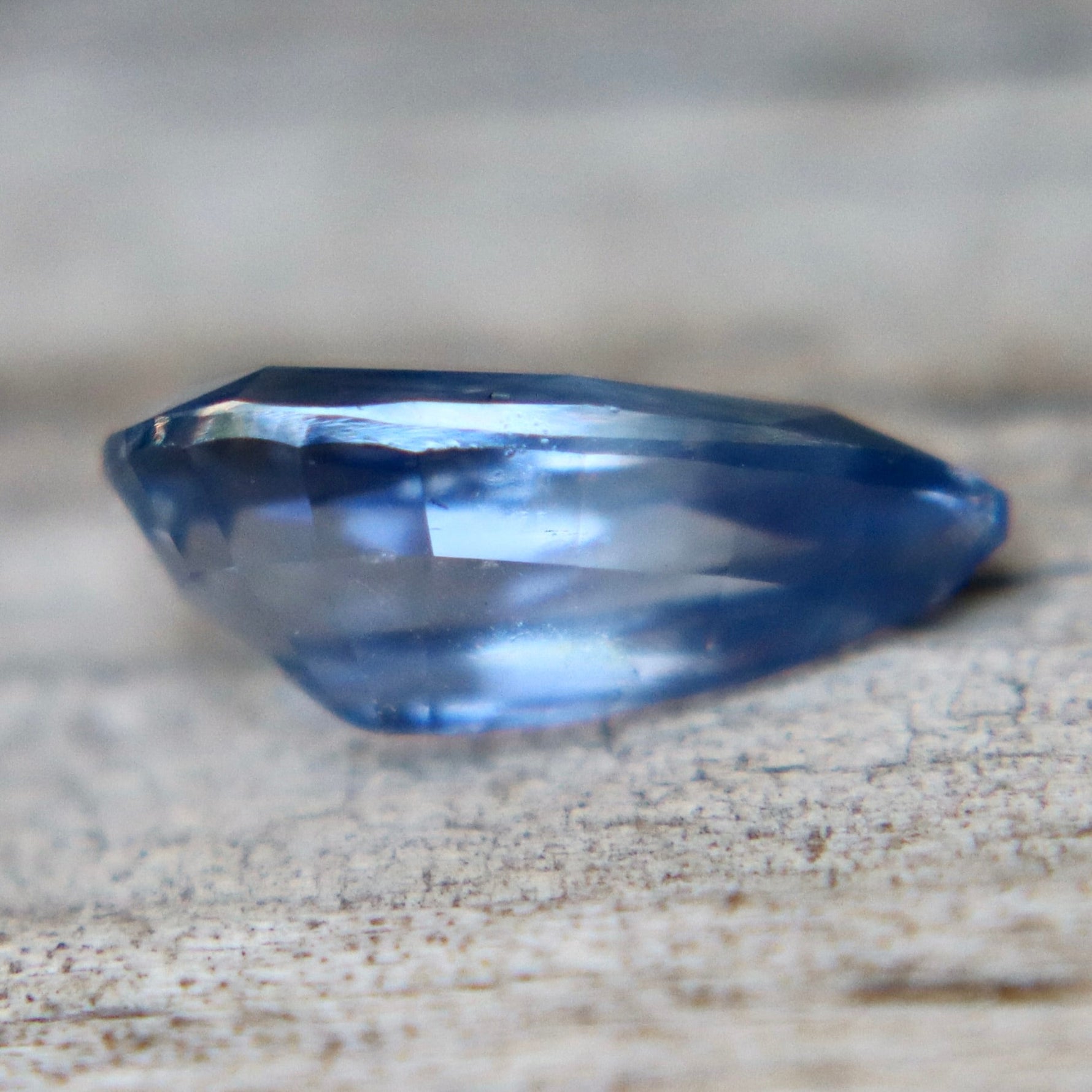 0.97 Carat Natural Blue Sapphire – Unheated Pear Cut Ceylon Gemstone - Sapphirepal