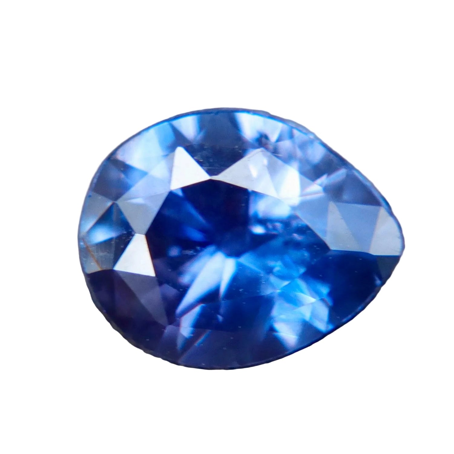 0.97ct Natural Purple Sapphire (Unheated) – Pear Cut Ceylon | VS Clarity - Sapphirepal