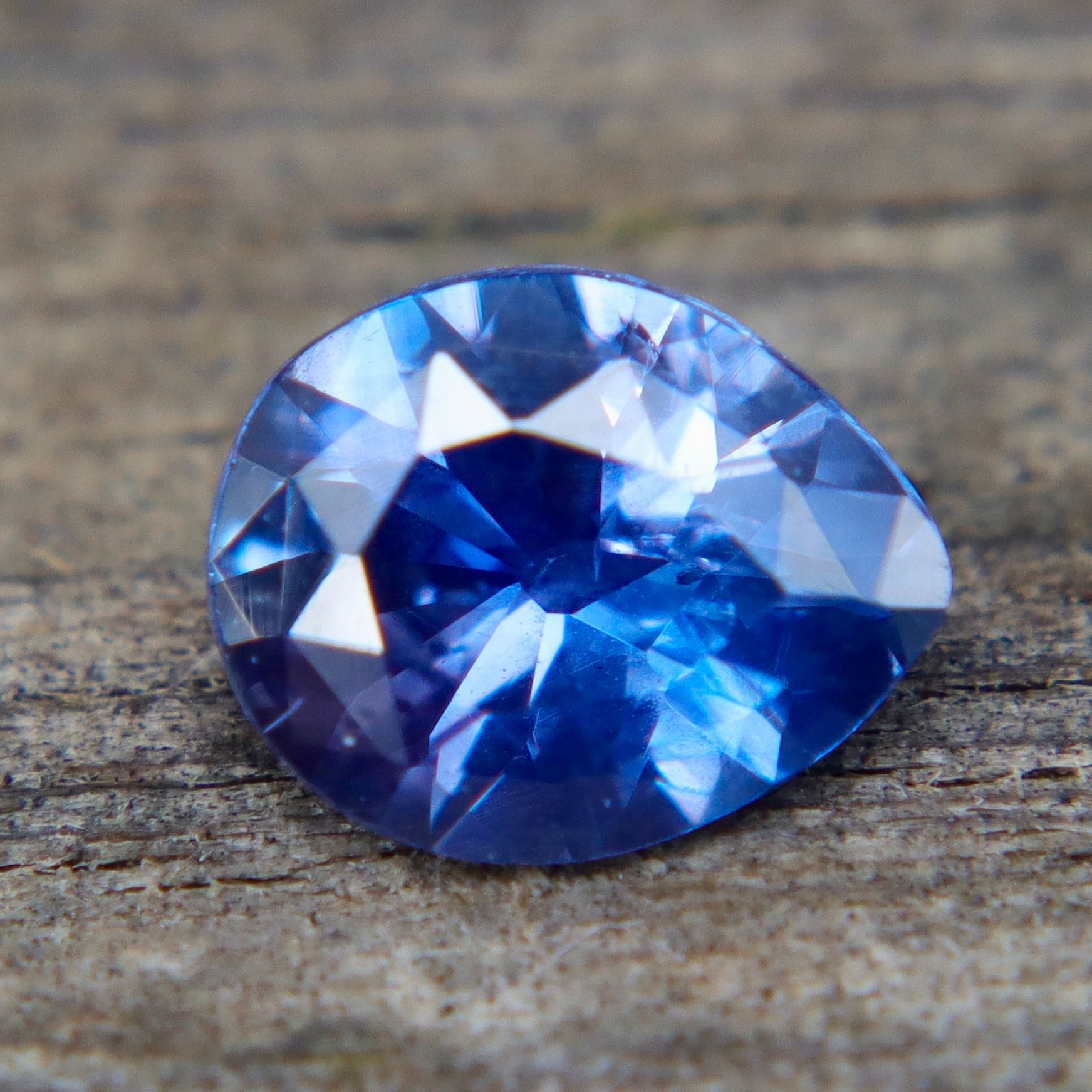 0.97ct Natural Purple Sapphire (Unheated) – Pear Cut Ceylon | VS Clarity - Sapphirepal