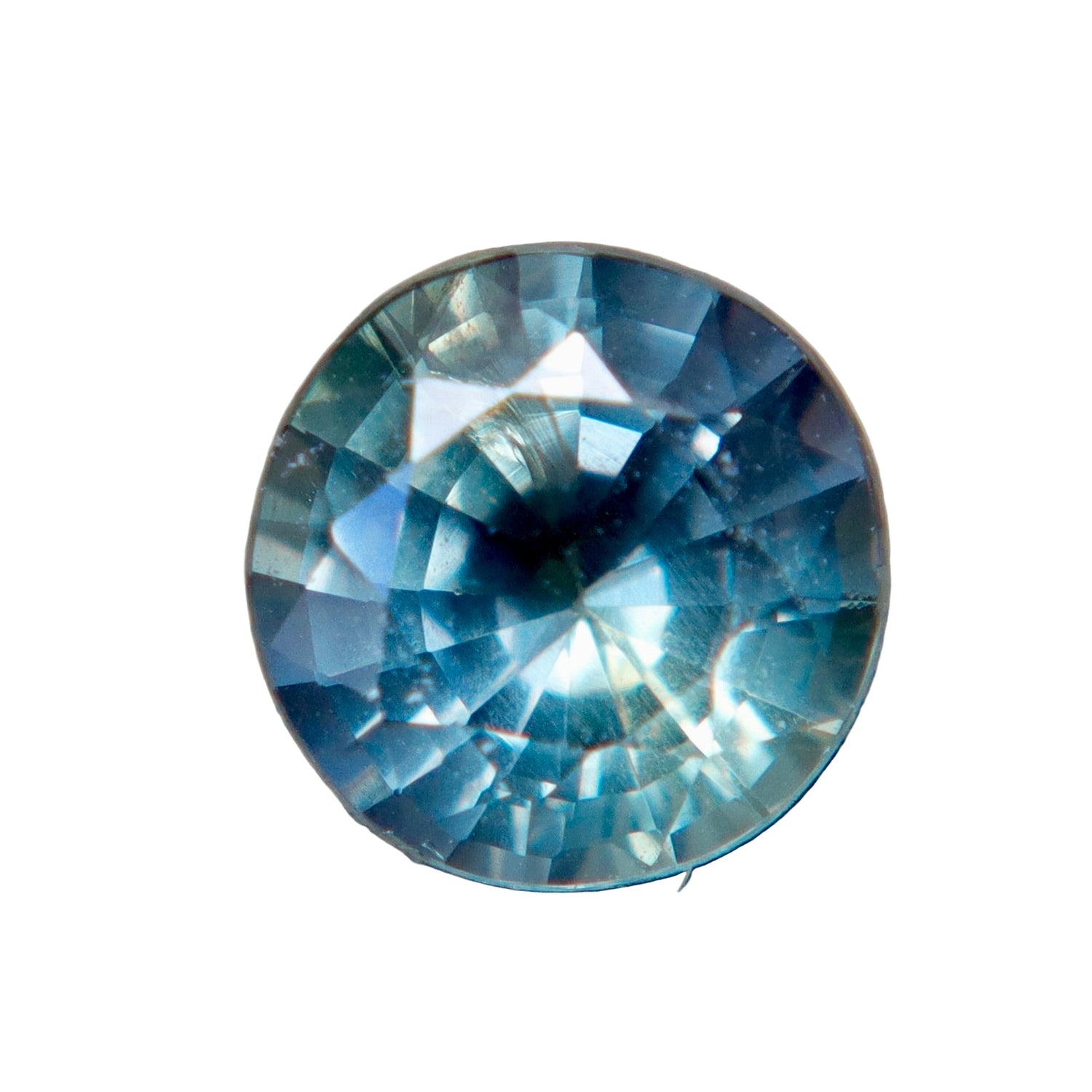 0.98 ct Natural Parti Sapphire (Green • Yellow • Blue) – Madagascar Round, Unheated & Untreated - Sapphirepal