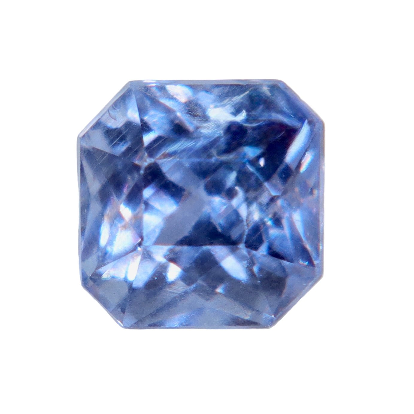 1.00 Carat Natural Lavender - Blue Ceylon Sapphire – Unheated Square Radiant Cut - Sapphirepal