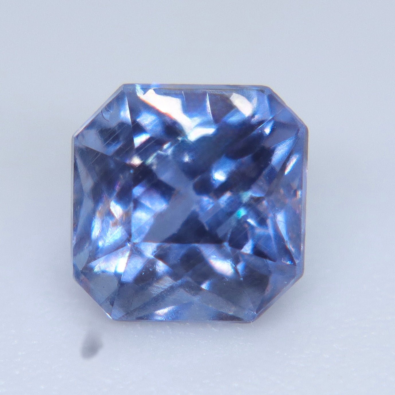 1.00 Carat Natural Lavender - Blue Ceylon Sapphire – Unheated Square Radiant Cut - Sapphirepal