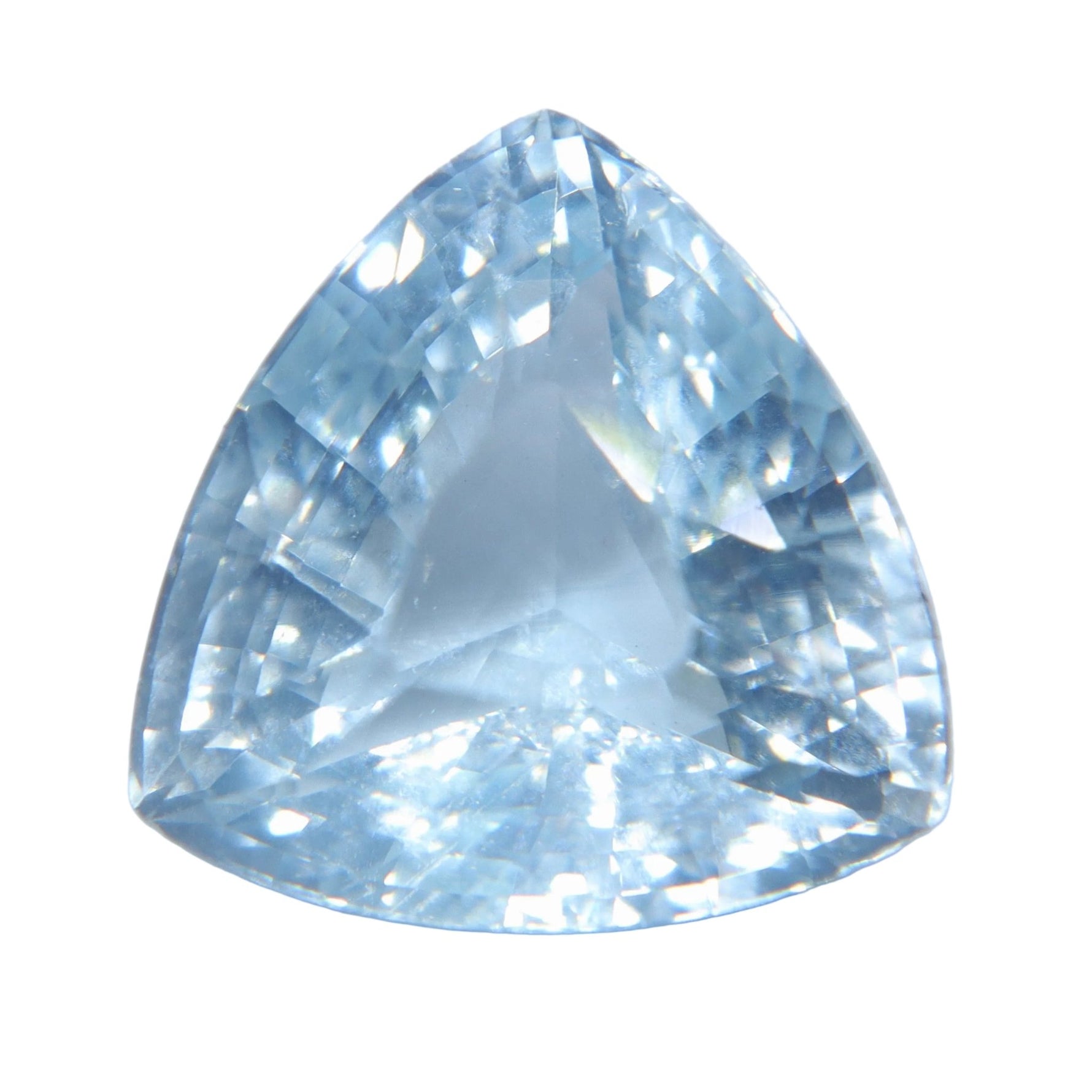 100% Natural Aquamarine 7.37 Carat Trillion Cut | Ceylon VVS | Loose Faceted Gemstone - Sapphirepal
