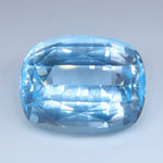 100% Natural Blue Topaz 23 Carat Cushion Cut | Ceylon VVS | Loose Faceted Gemstone - Sapphirepal