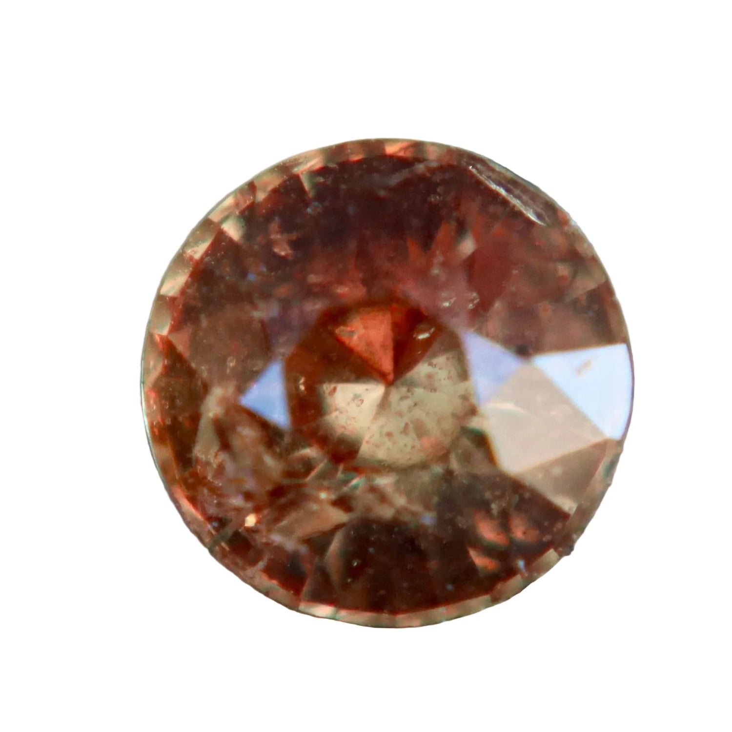 1.02 Carat Natural Padparadscha Sapphire – Unheated Round Cut Ceylon Gemstone - Sapphirepal