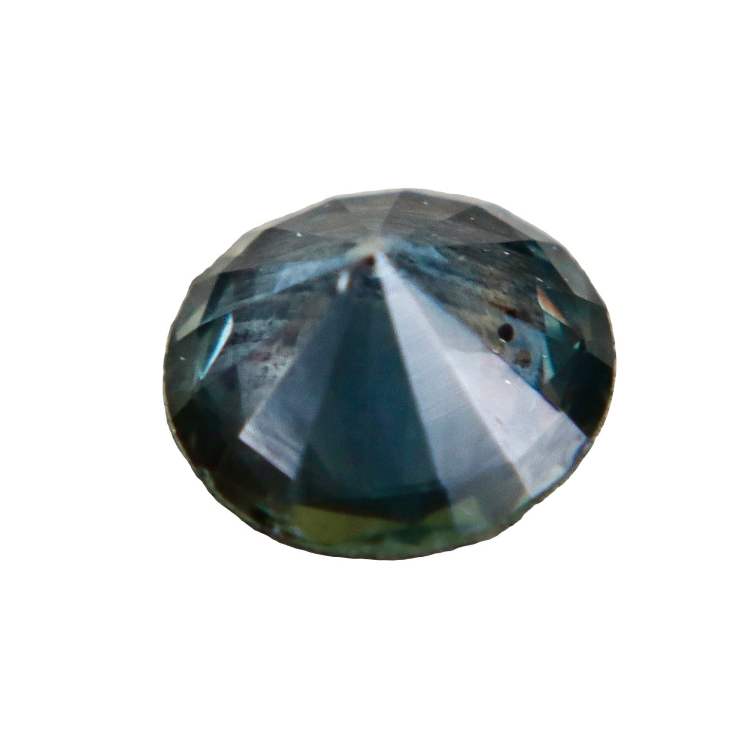 1.02ct Natural Parti Sapphire — Round Cut (Madagascar, Unheated &amp; Untreated) - Sapphirepal