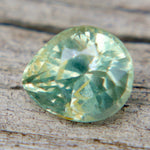 1.03 ct Natural Green Sapphire – Pear Cut (Ceylon, Unheated &amp; Untreated) - Sapphirepal
