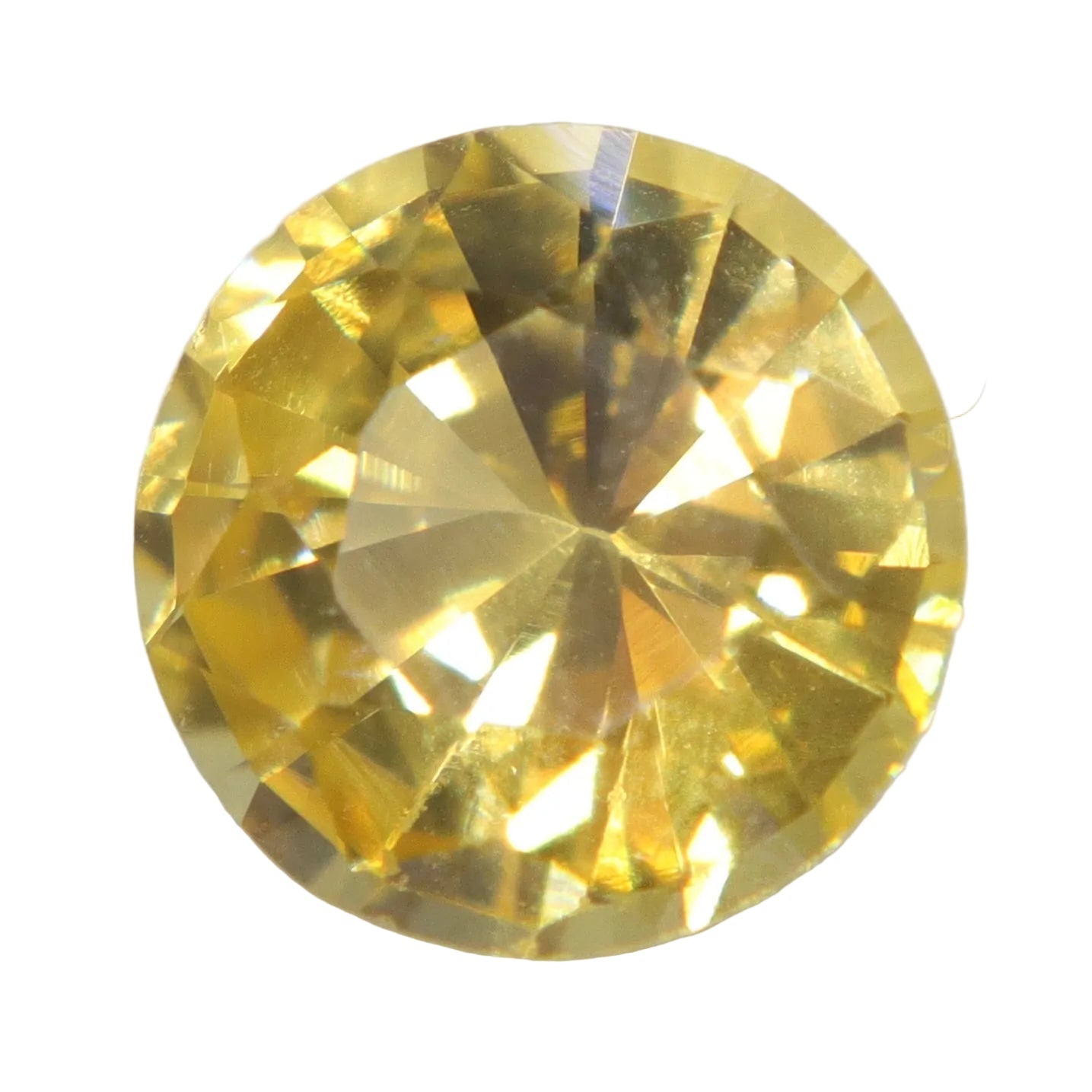 1.07ct Natural Vivid Yellow Sapphire – Round Cut Ceylon Gemstone - Sapphirepal