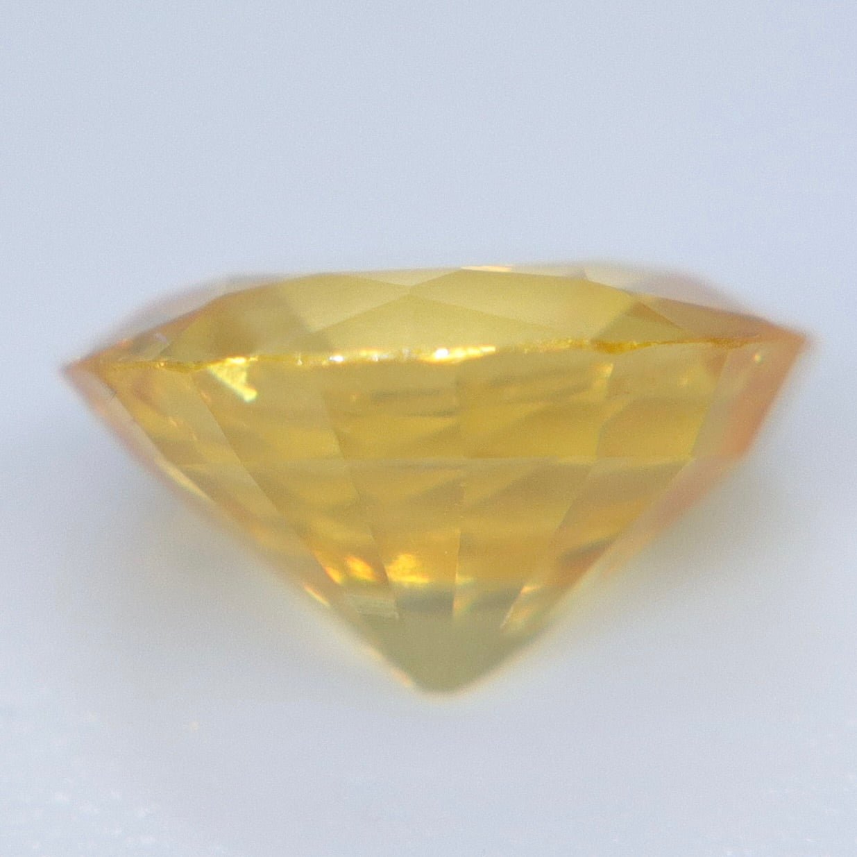 1.07ct Natural Vivid Yellow Sapphire – Round Cut Ceylon Gemstone - Sapphirepal
