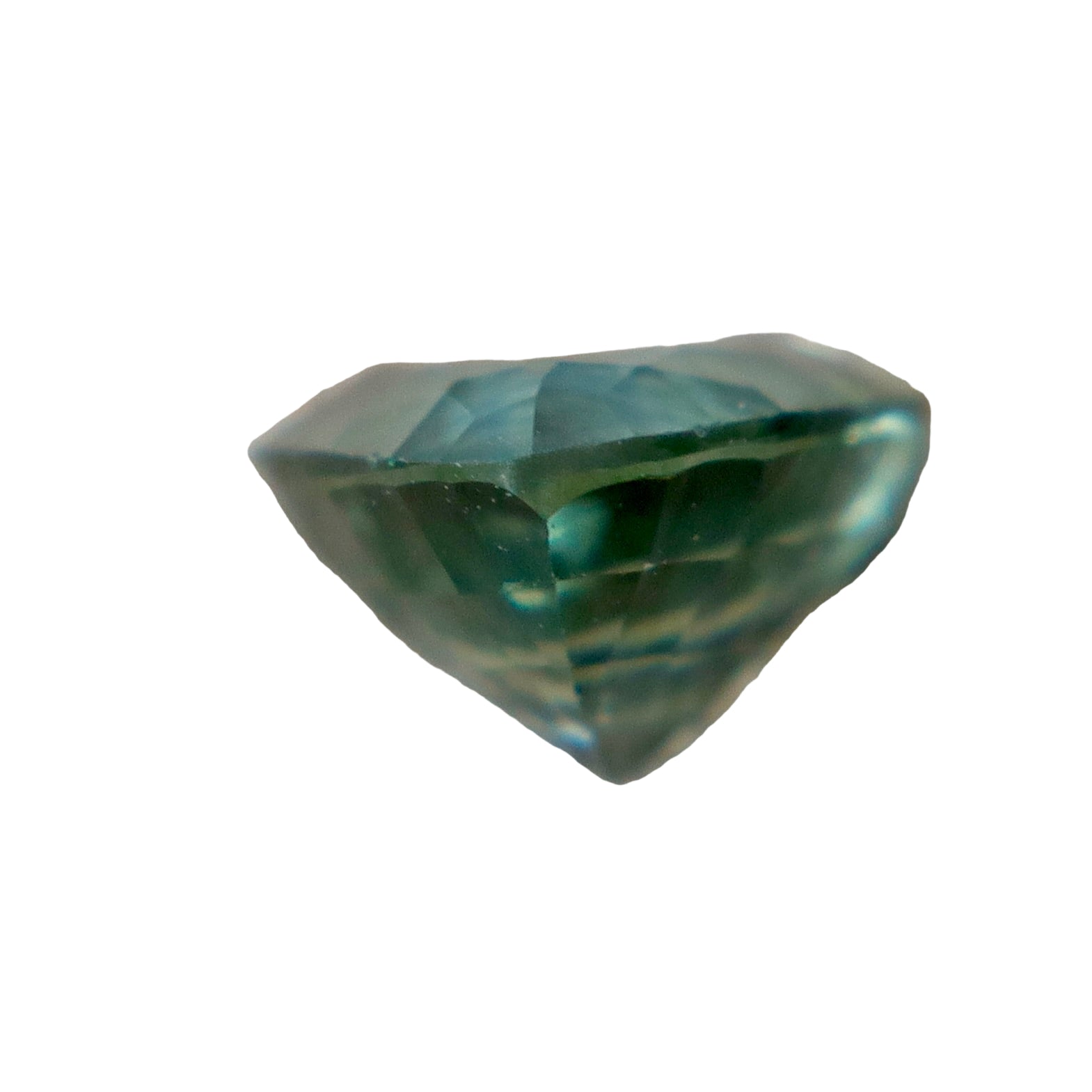 1.09 ct Natural Green Sapphire (Madagascar, Unheated & Untreated) – Trillion Cut, SI2 - Sapphirepal