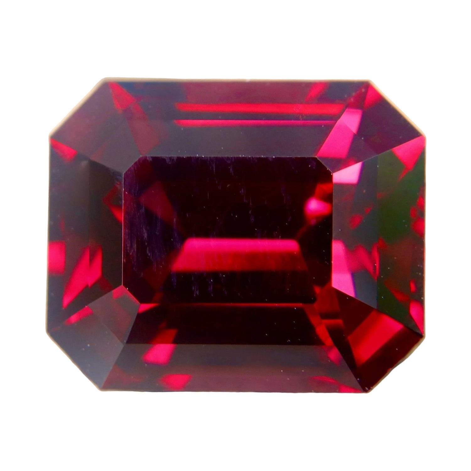 10.90 Carat Natural Garnet Emerald Cut | VVS Ceylon Earth - Sourced Loose Gemstone - Sapphirepal