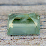 1.10ct Natural Green Sapphire – Step Cut (Madagascar, Unheated, SI) - Sapphirepal