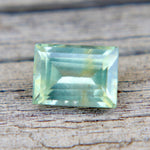 1.10ct Natural Green Sapphire – Step Cut (Madagascar, Unheated, SI) - Sapphirepal